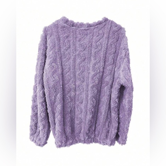 Cozy Teddy Long Sleeve Top Pants Pajamas Set - Picture 10 of 10